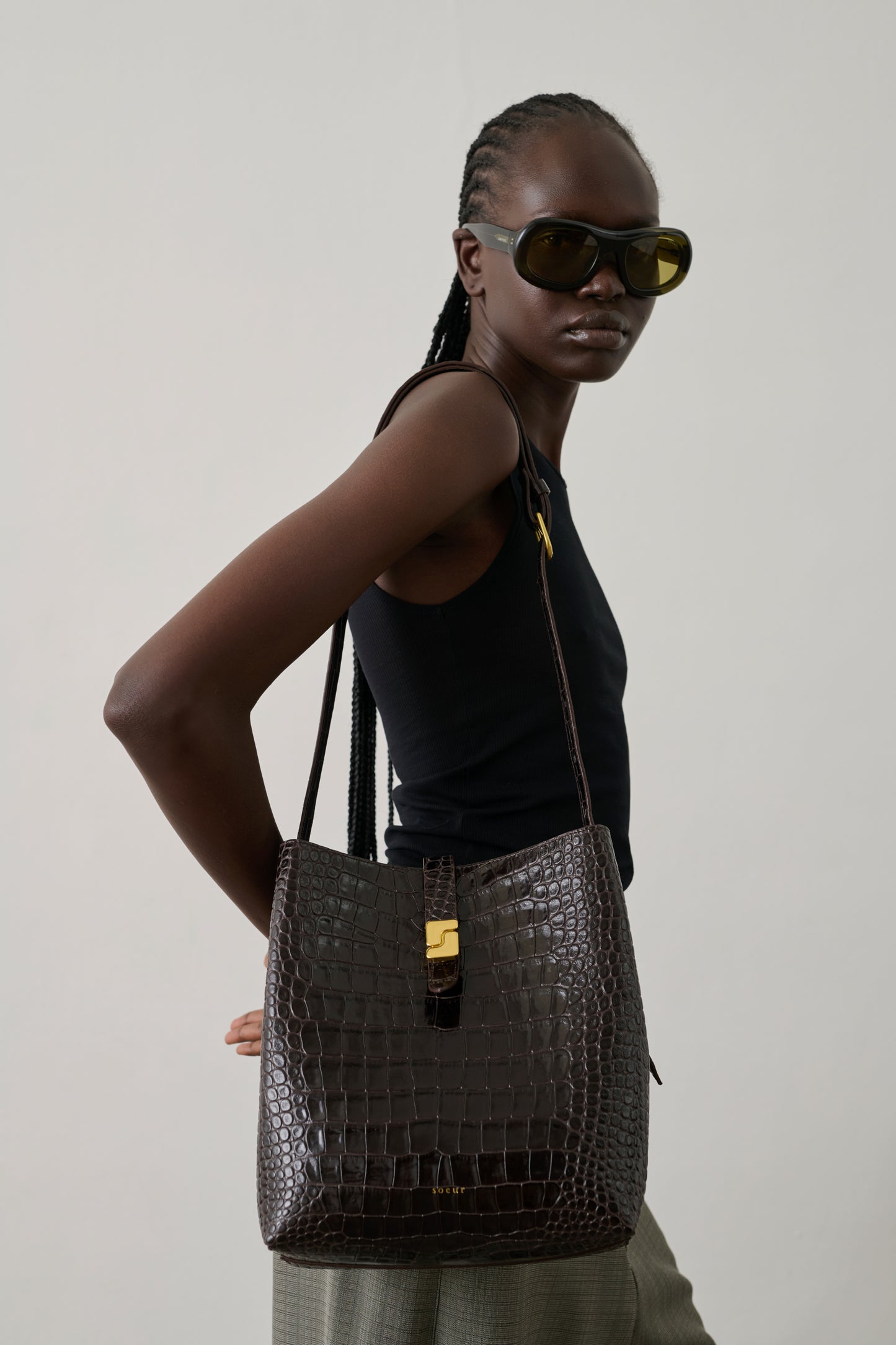 Sac Bello - Marron Foncé - Cuir - Femme