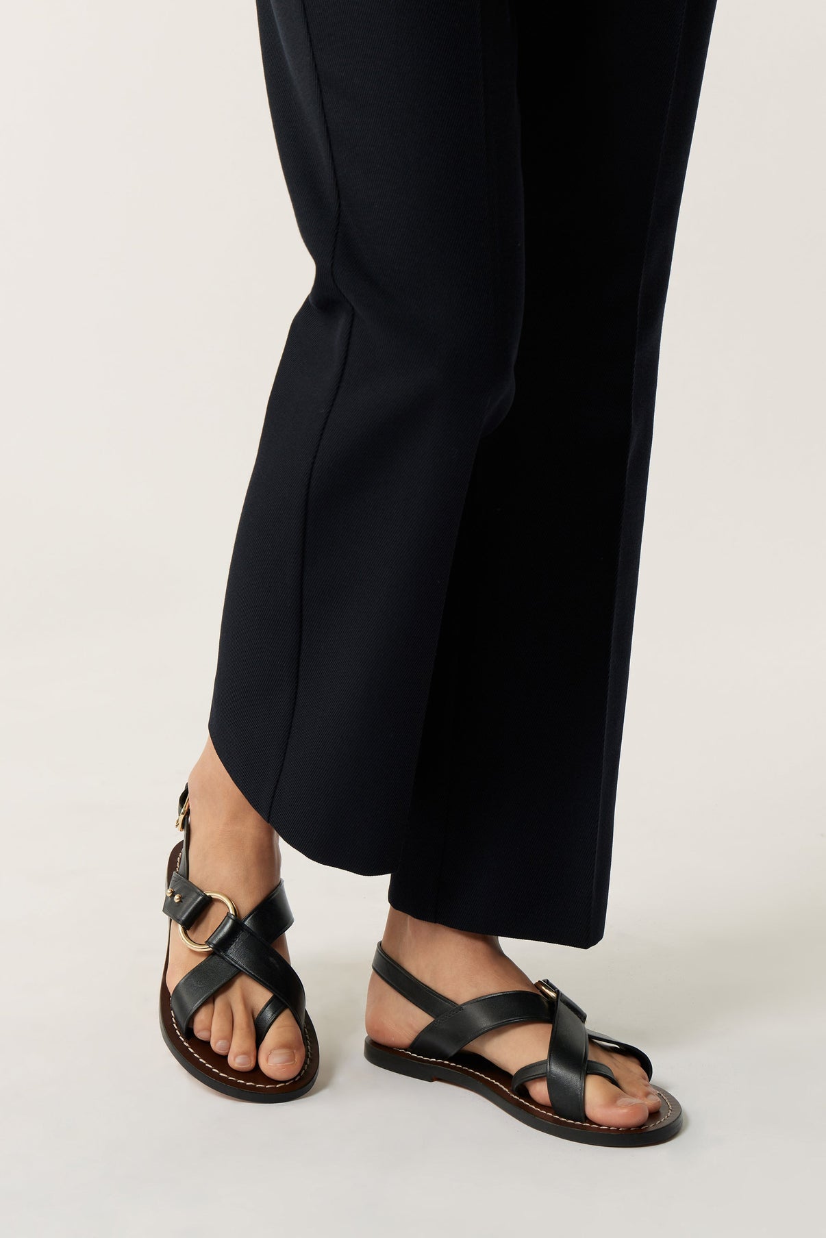 FLORENCE BLACK SANDALS vue 2